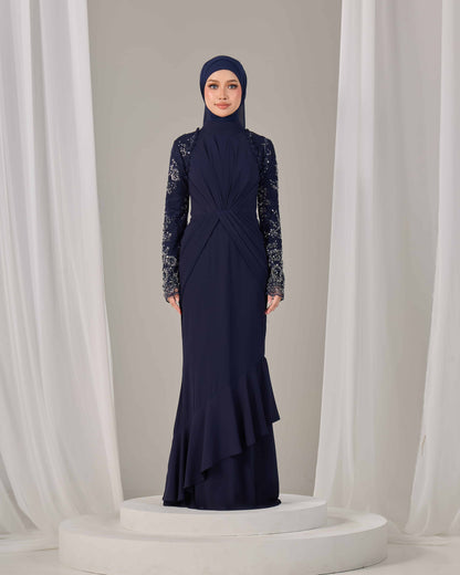 LUNARA DRESS (NAVY BLUE)