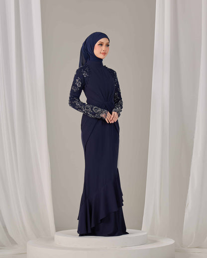 LUNARA DRESS (NAVY BLUE)