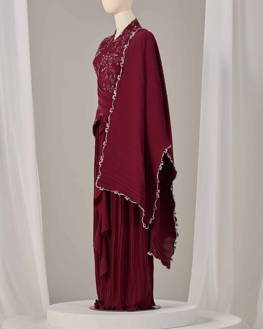 ROSALIE SELENDANG (BURGUNDY)