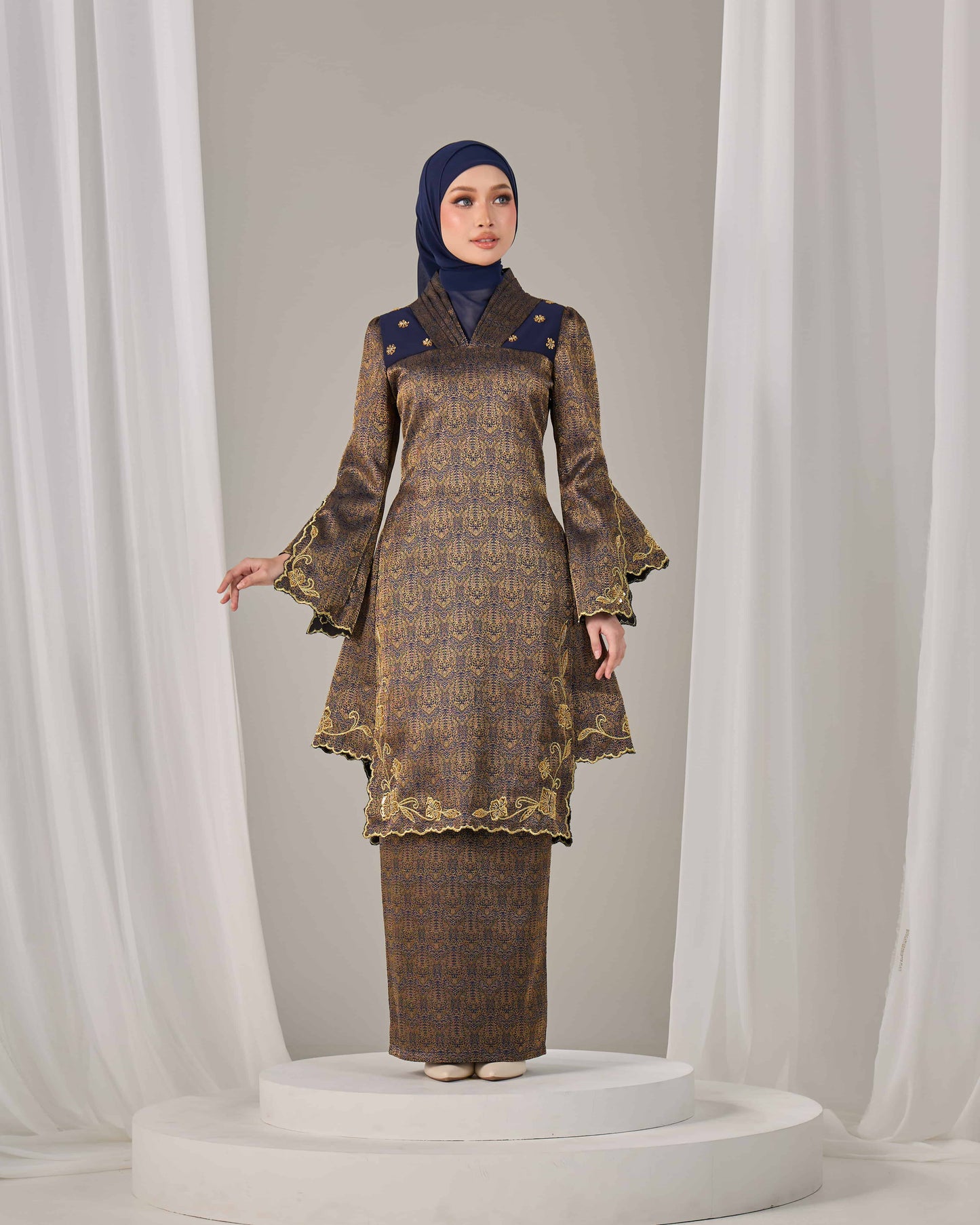 AMANDA KURUNG (NAVY BLUE)