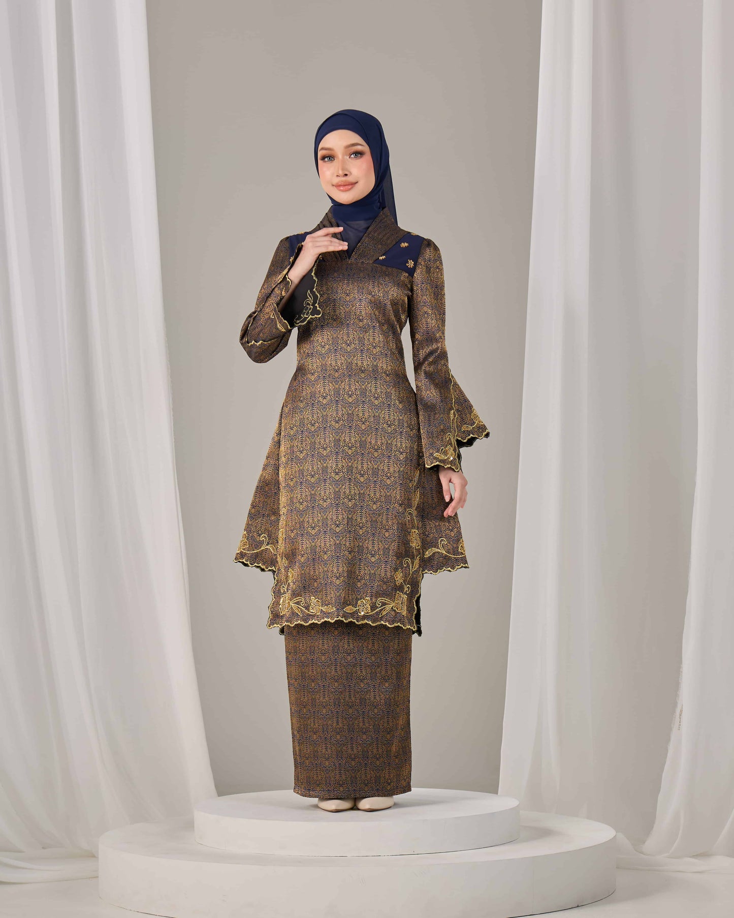AMANDA KURUNG (NAVY BLUE)
