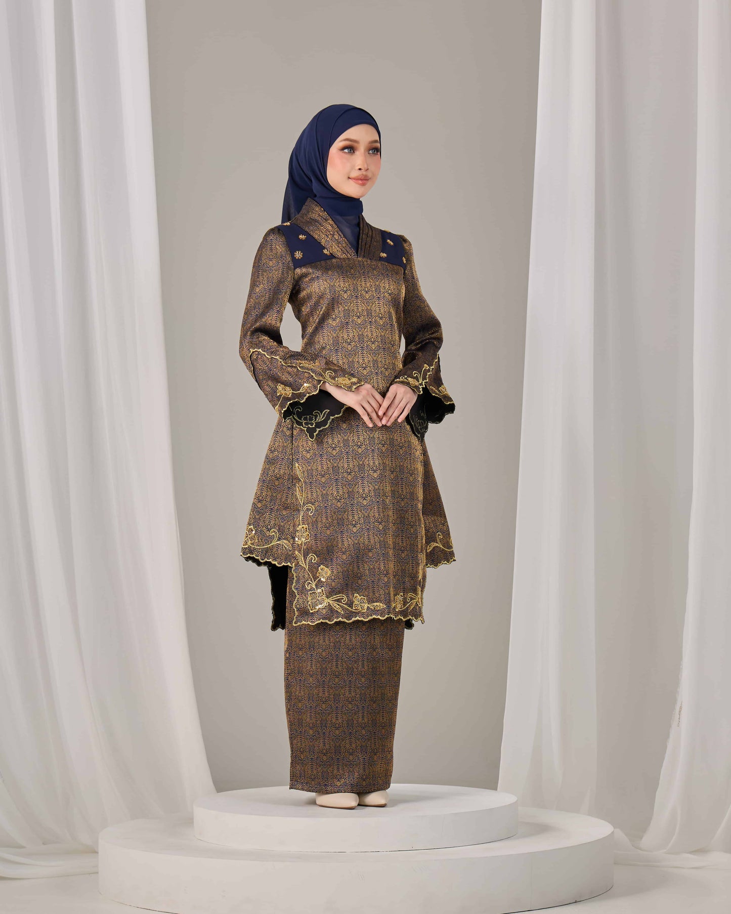 AMANDA KURUNG (NAVY BLUE)