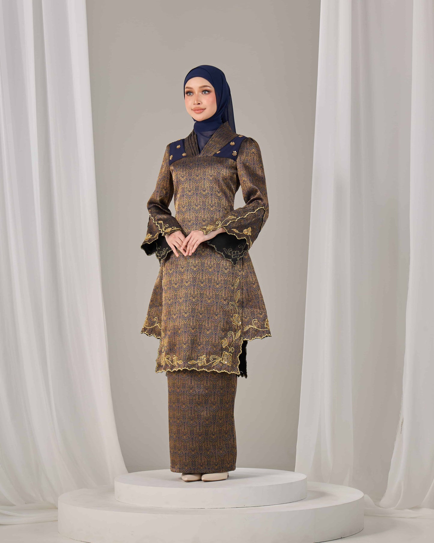 AMANDA KURUNG (NAVY BLUE)