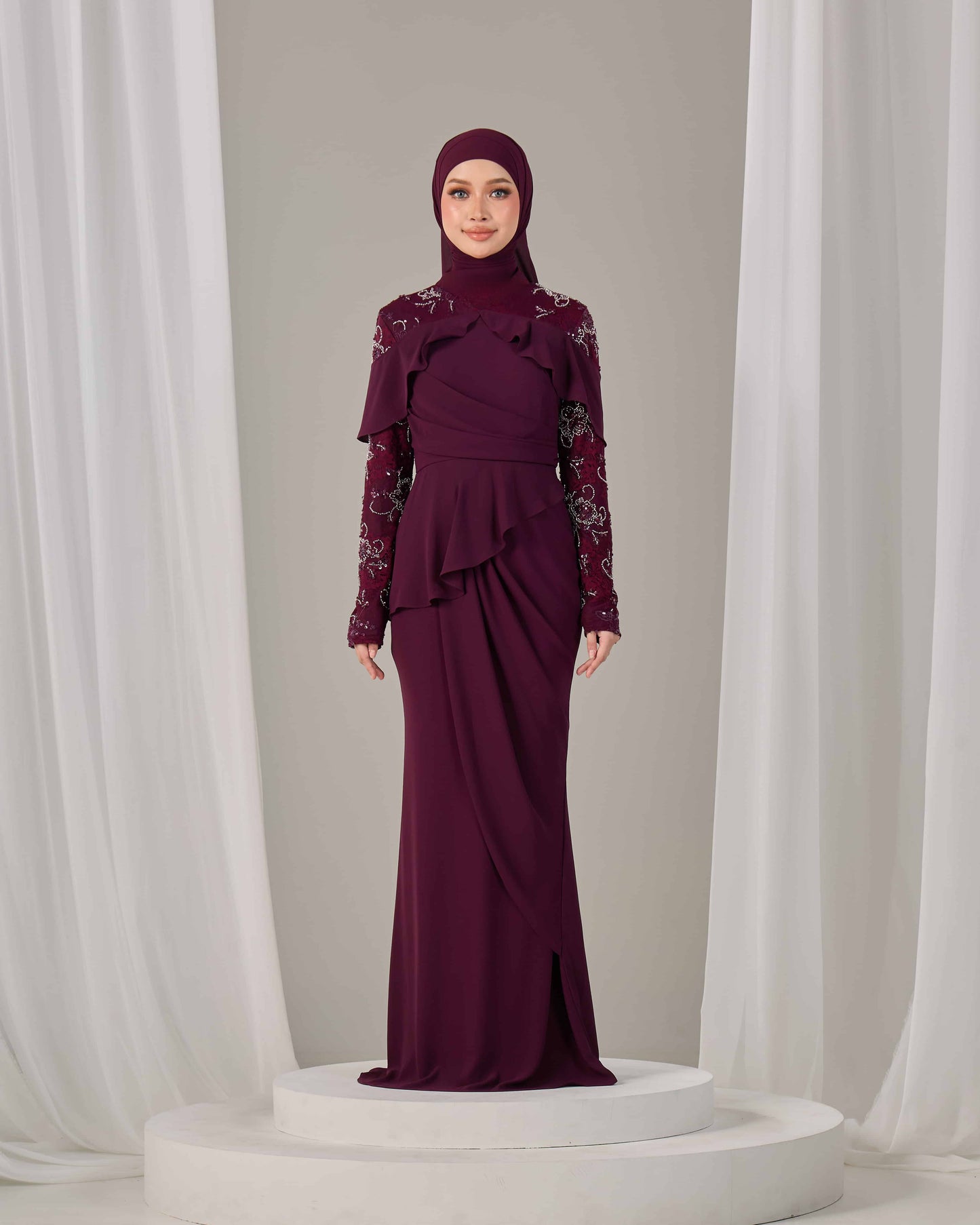 MIREA DRESS (PURPLE PLUM)