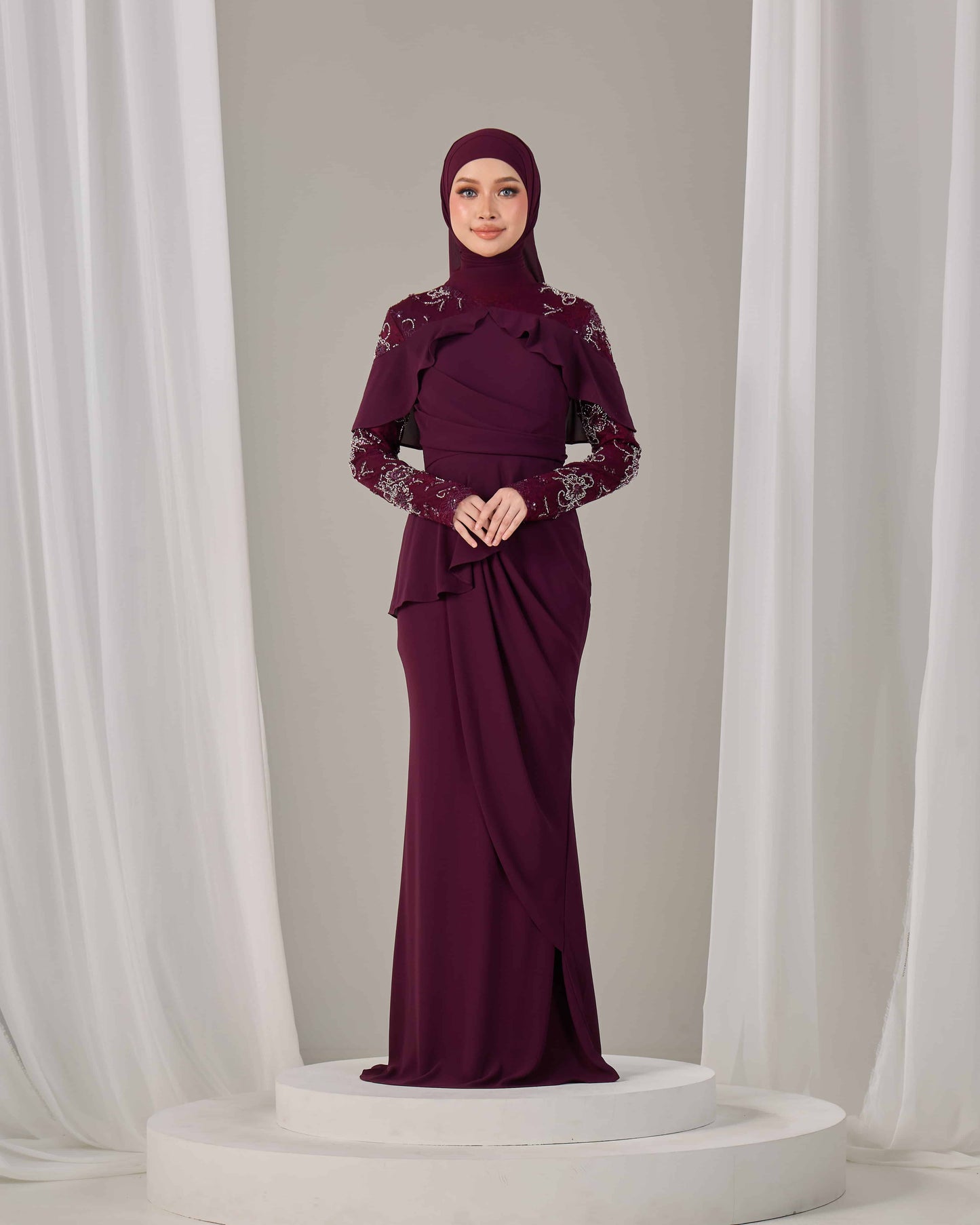 MIREA DRESS (PURPLE PLUM)