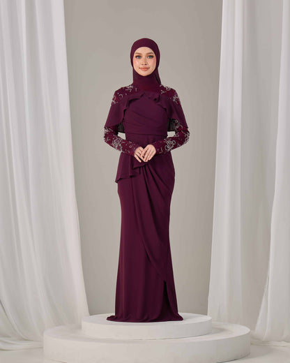 MIREA DRESS (PURPLE PLUM)