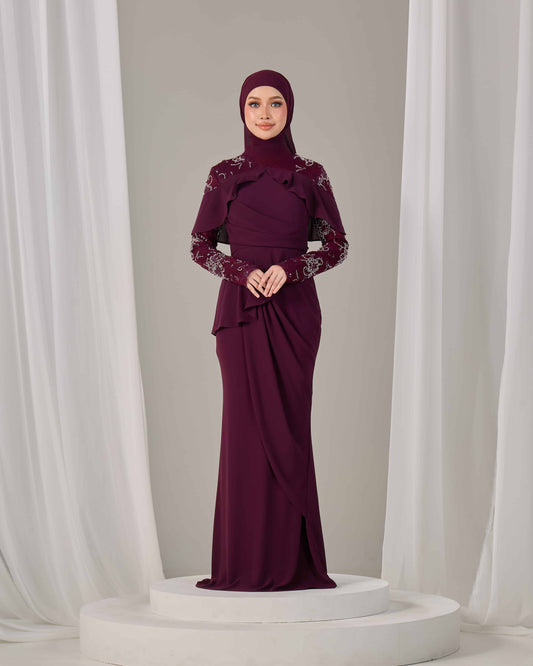 MIREA DRESS (PURPLE PLUM)