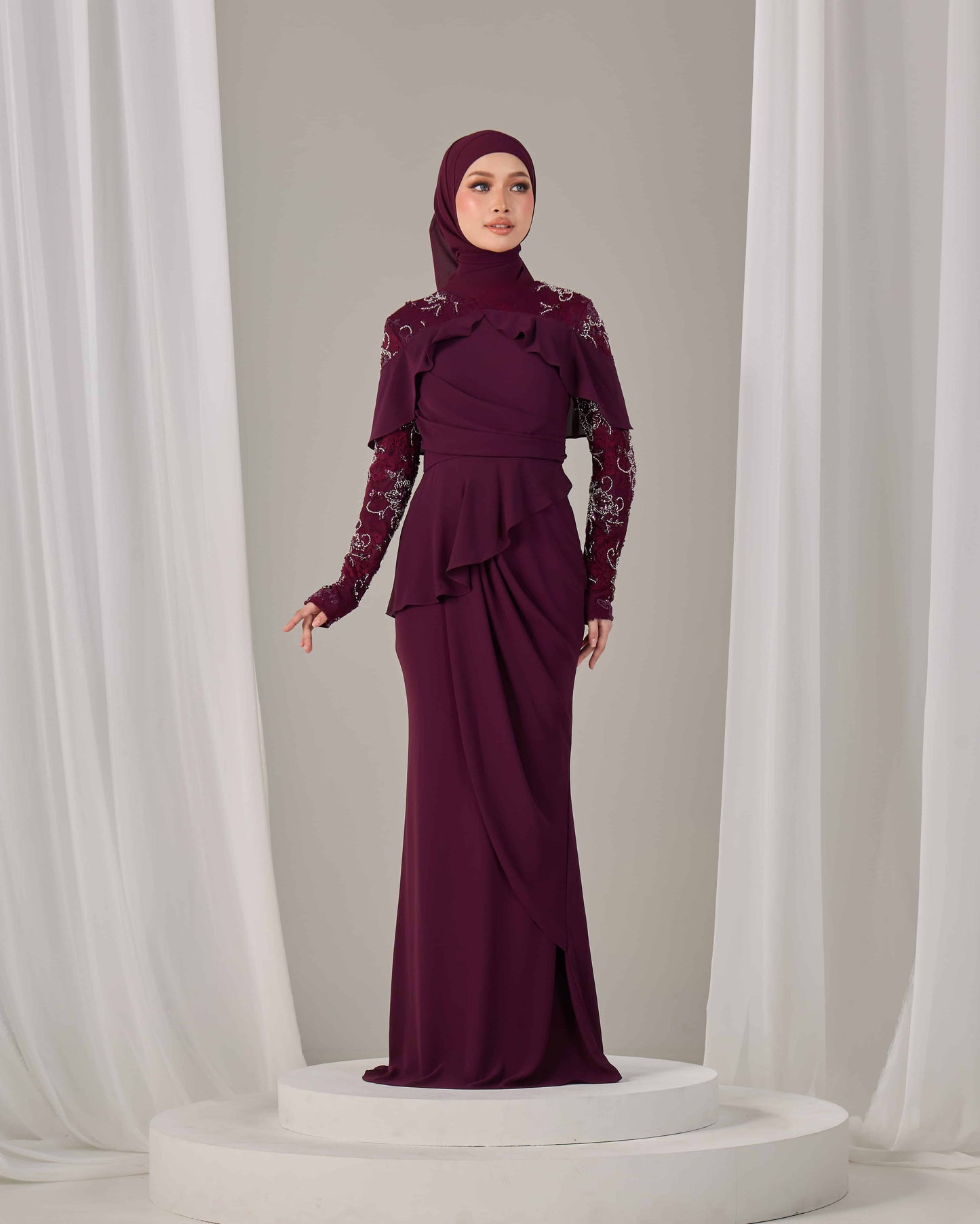 MIREA DRESS (PURPLE PLUM)