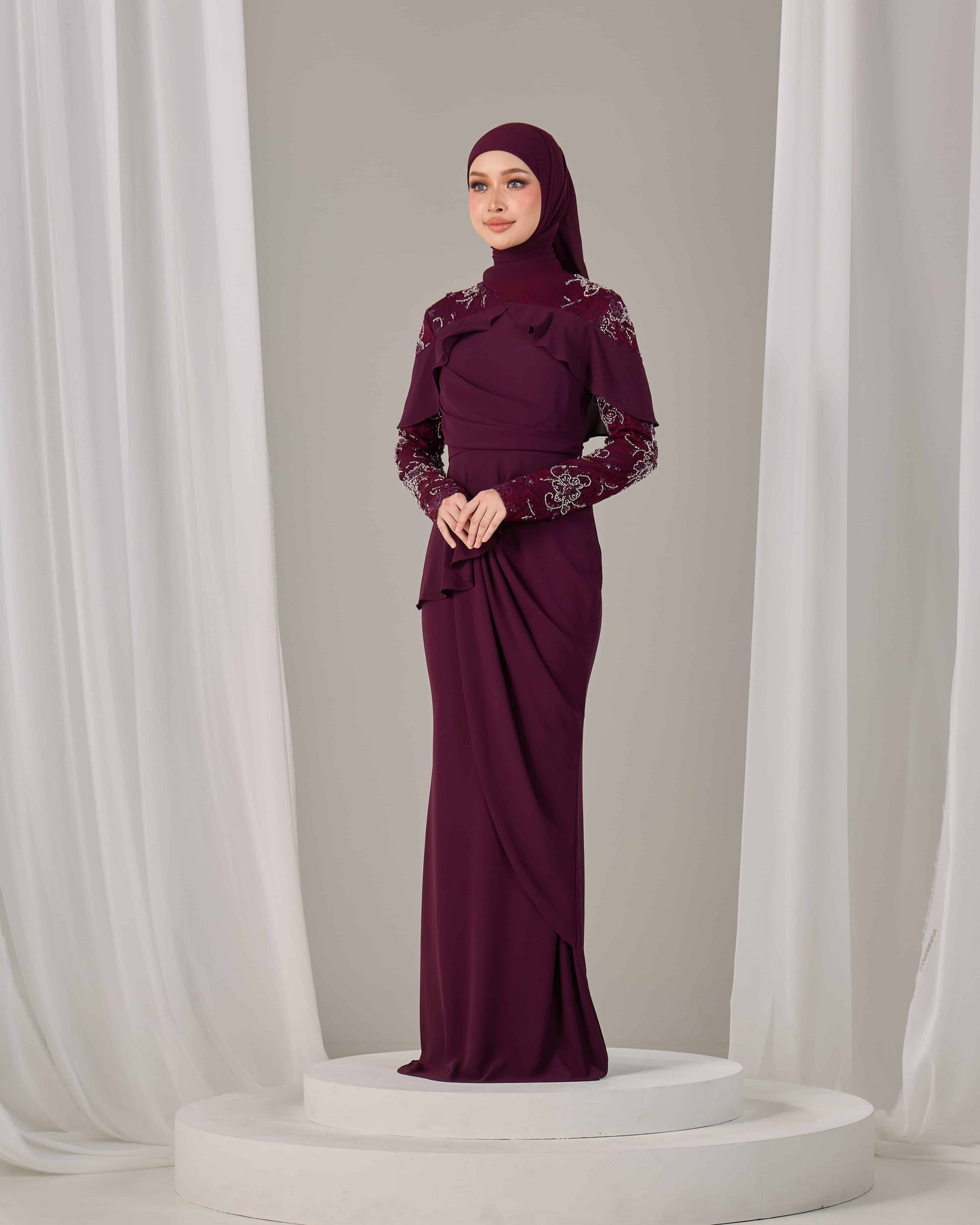MIREA DRESS (PURPLE PLUM)