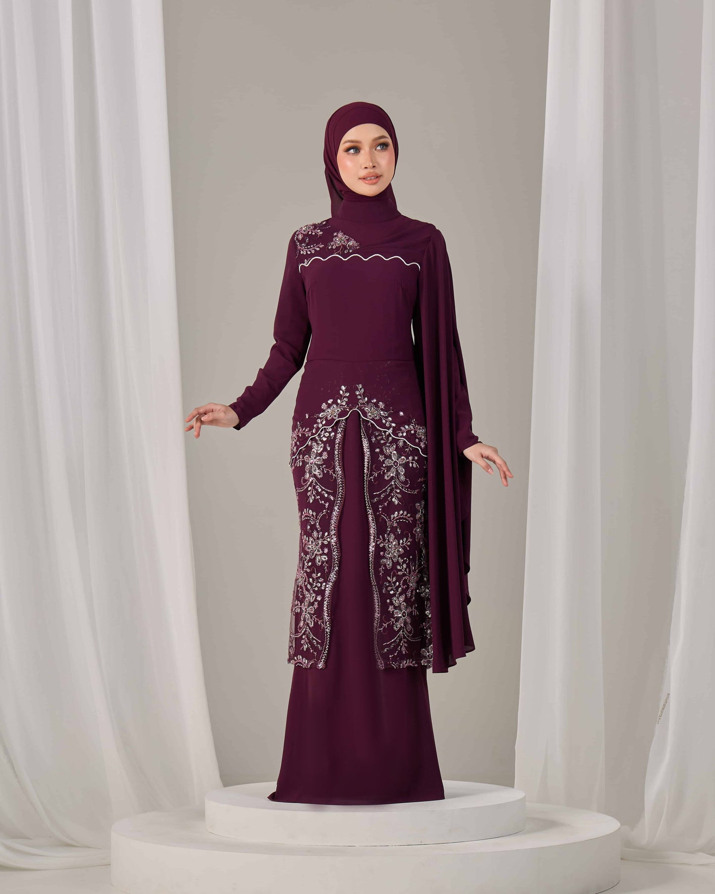 THEA DRESS (PURPLE PLUM)