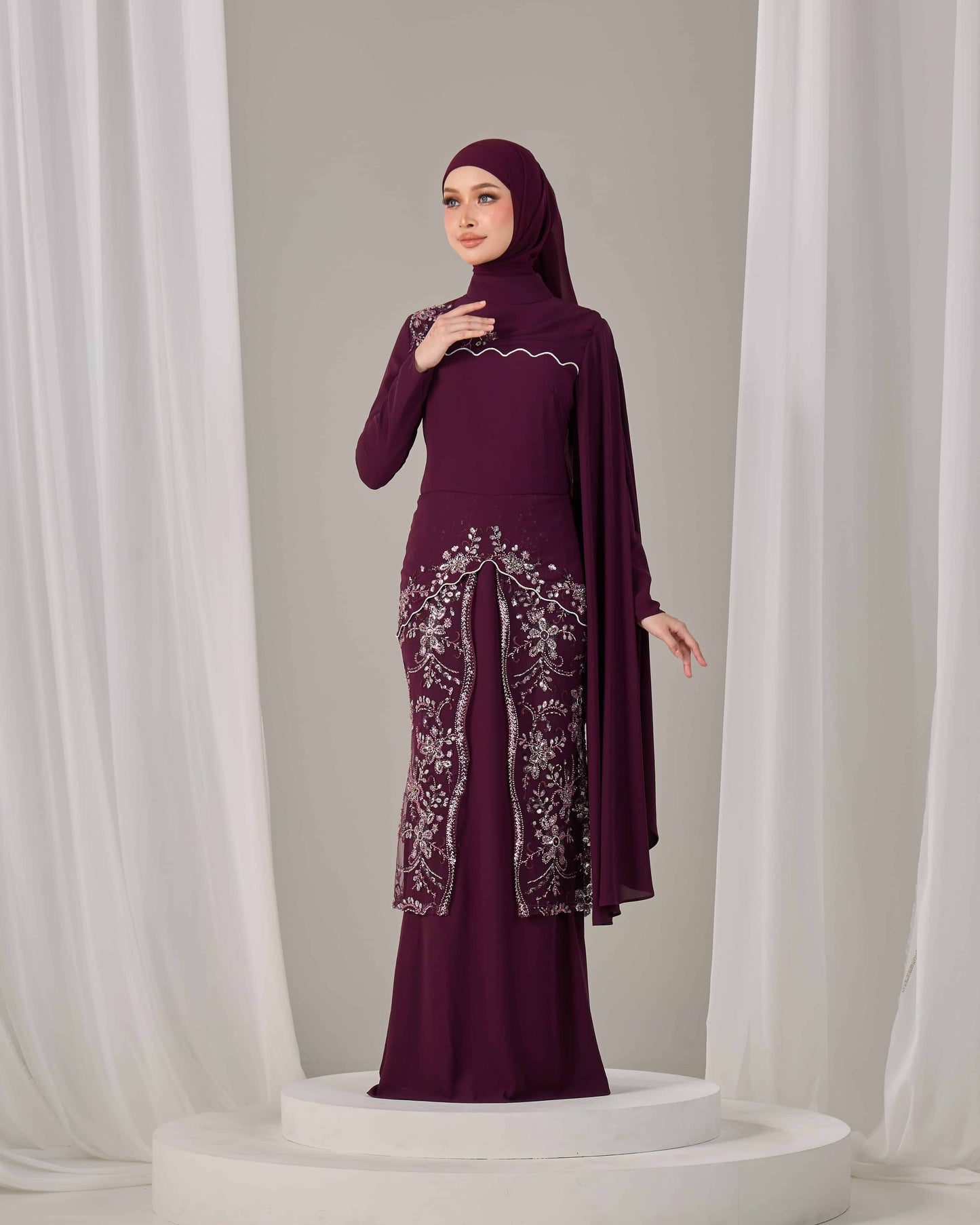 THEA DRESS (PURPLE PLUM)