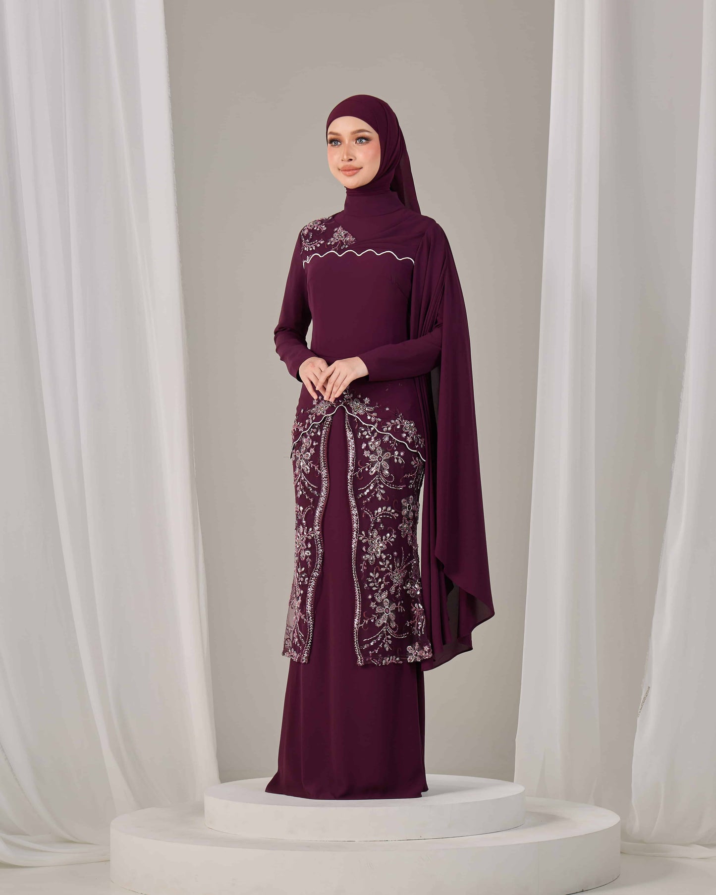 THEA DRESS (PURPLE PLUM)