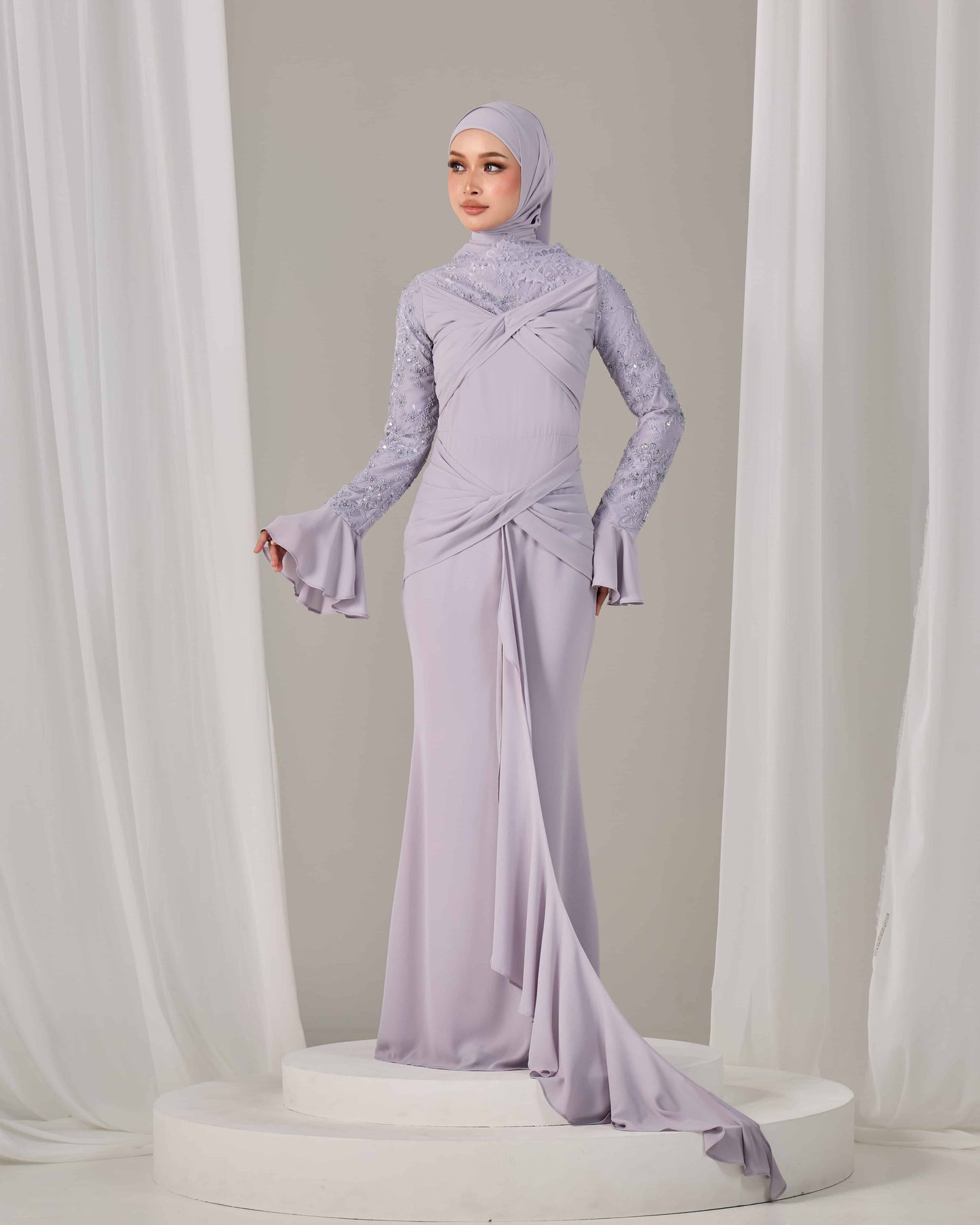 SEPHIA DRESS (MAUVE)