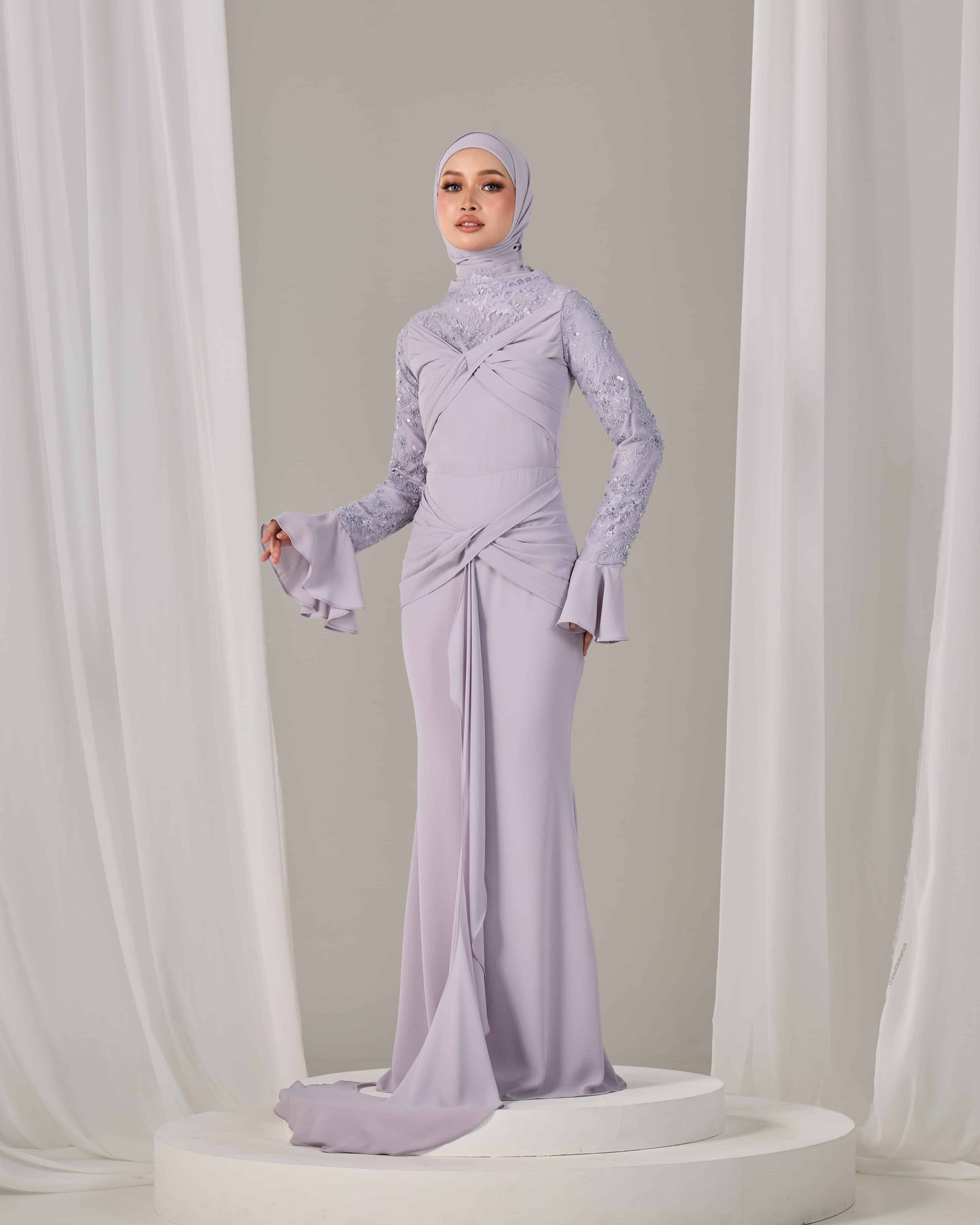 SEPHIA DRESS (MAUVE)