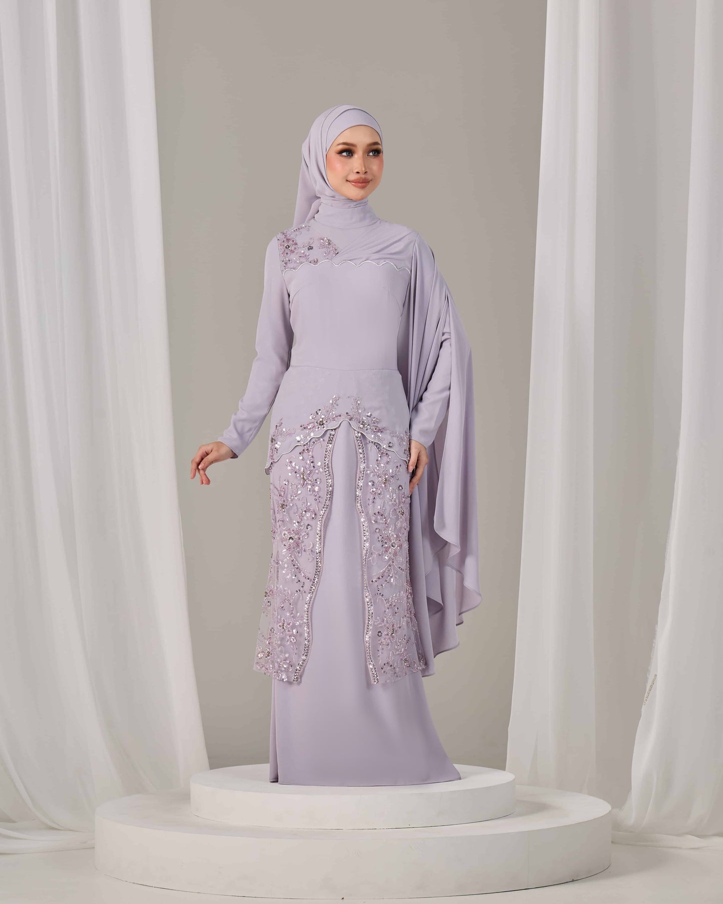 THEA DRESS (MAUVE)