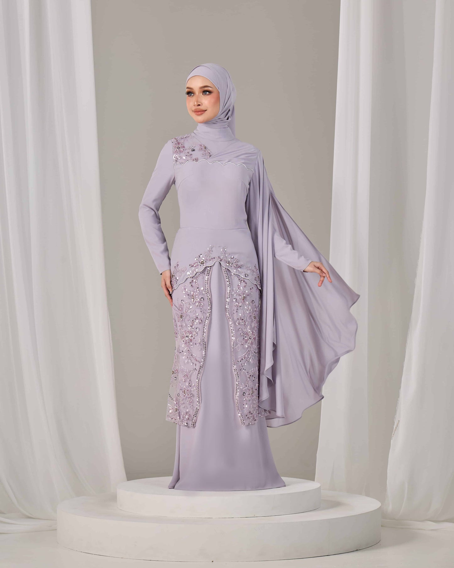 THEA DRESS (MAUVE)