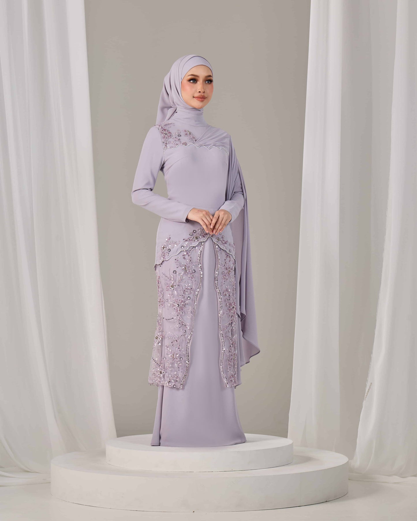THEA DRESS (MAUVE)