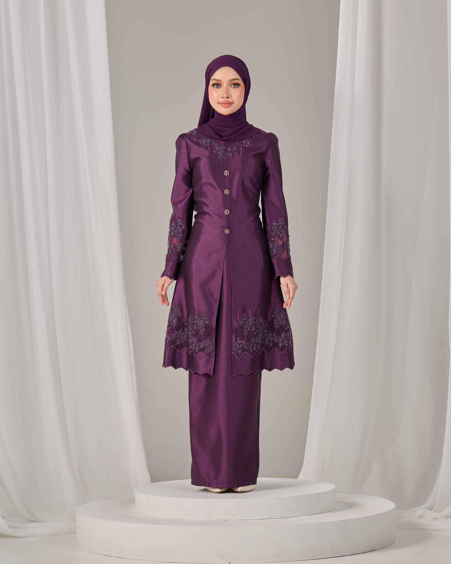 SERAYA KURUNG (DARK PURPLE)