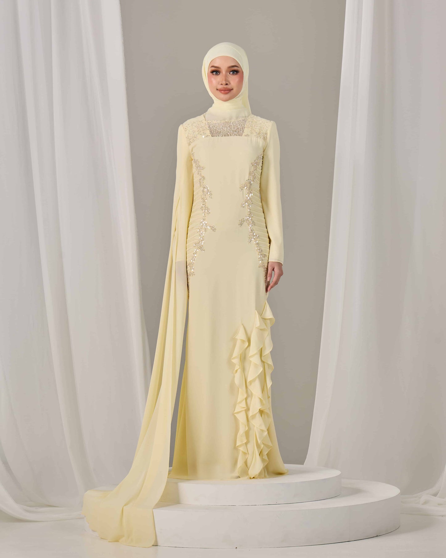 CLAIRE DRESS (LIGHT YELLOW)