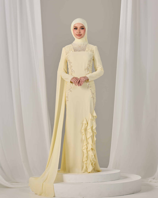 CLAIRE DRESS (LIGHT YELLOW)