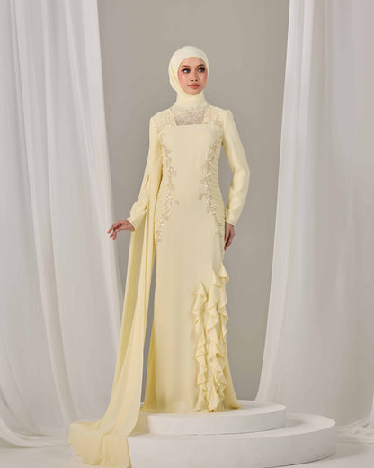 CLAIRE DRESS (LIGHT YELLOW)