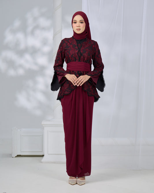MINOR DEFECT EVELIA KURUNG (BURGUNDY)