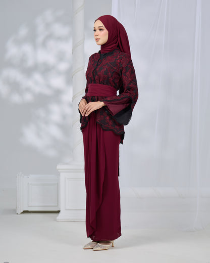 MINOR DEFECT EVELIA KURUNG (BURGUNDY)