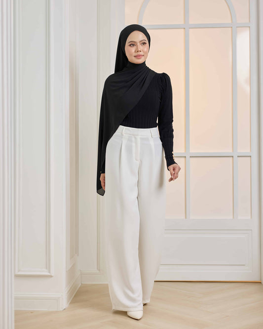 MINOR DEFECT WIDE LEG PANTS (OFF WHITE)