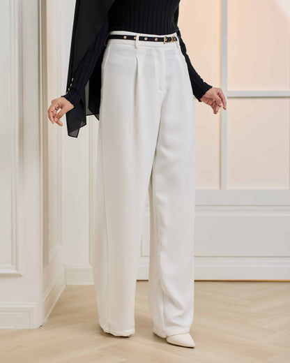 WIDE LEG PANTS (OFF WHITE)