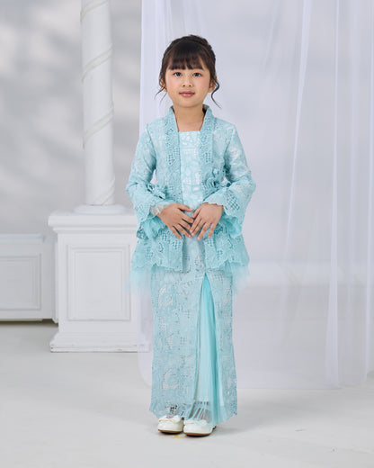 HANANIA KEBAYA KIDS (AQUA BLUE)