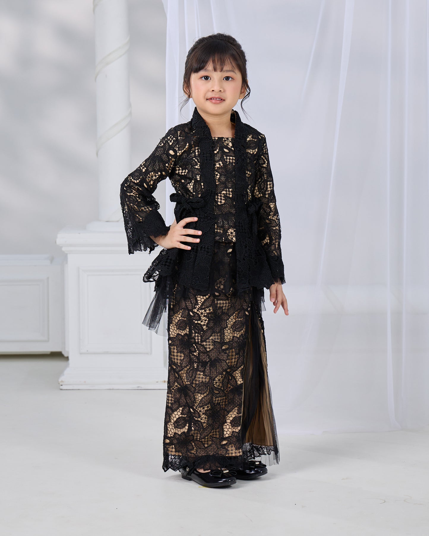 HANANIA KEBAYA KIDS (BLACK)