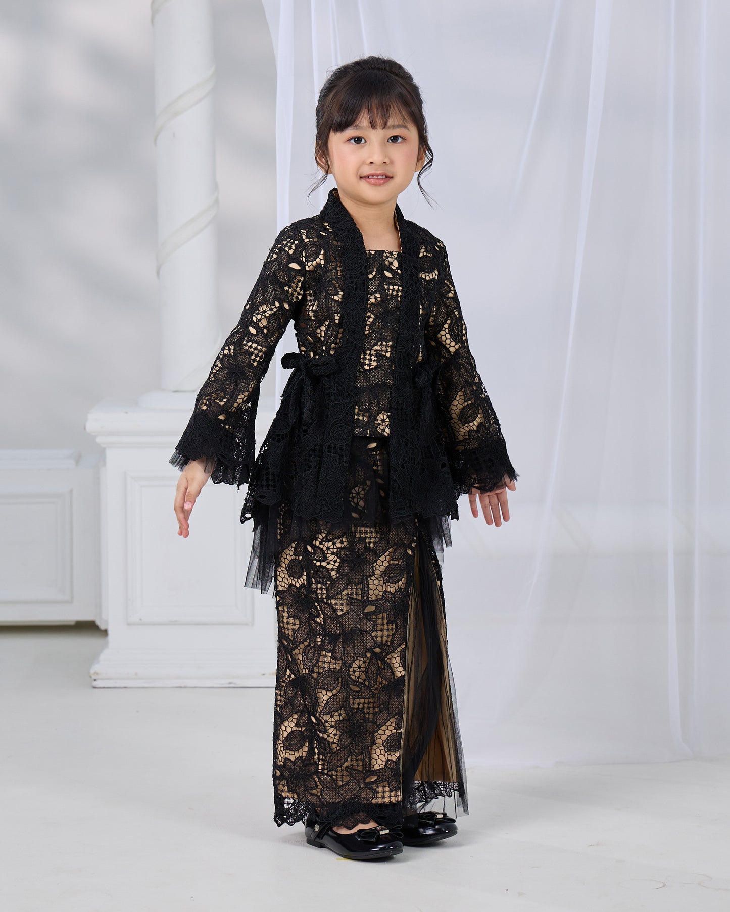 HANANIA KEBAYA KIDS (BLACK)