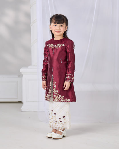 NADRA KURUNG KIDS (BURGUNDY)