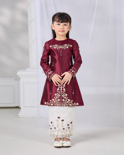 NADRA KURUNG KIDS (BURGUNDY)