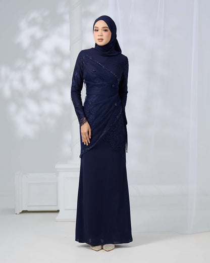 ERISHYA DRESS (NAVY BLUE)