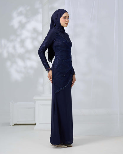 ERISHYA DRESS (NAVY BLUE)