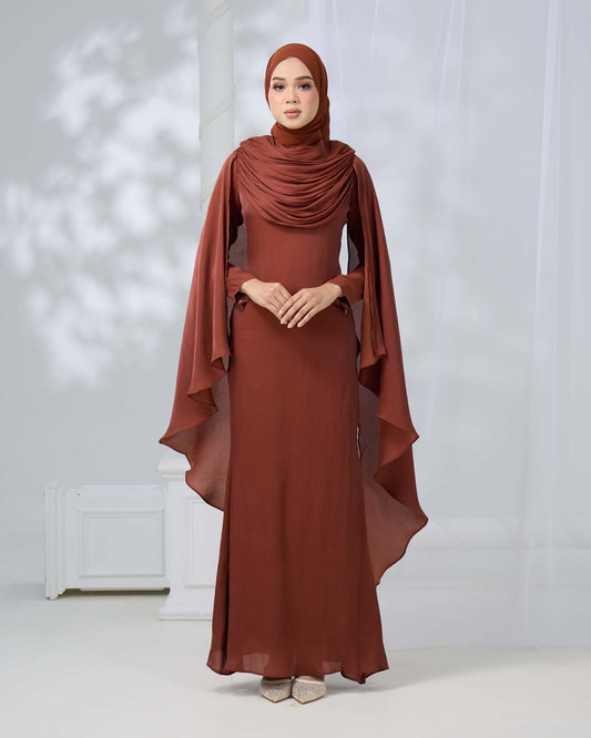 ARLENA DRESS (BRICK ORANGE)