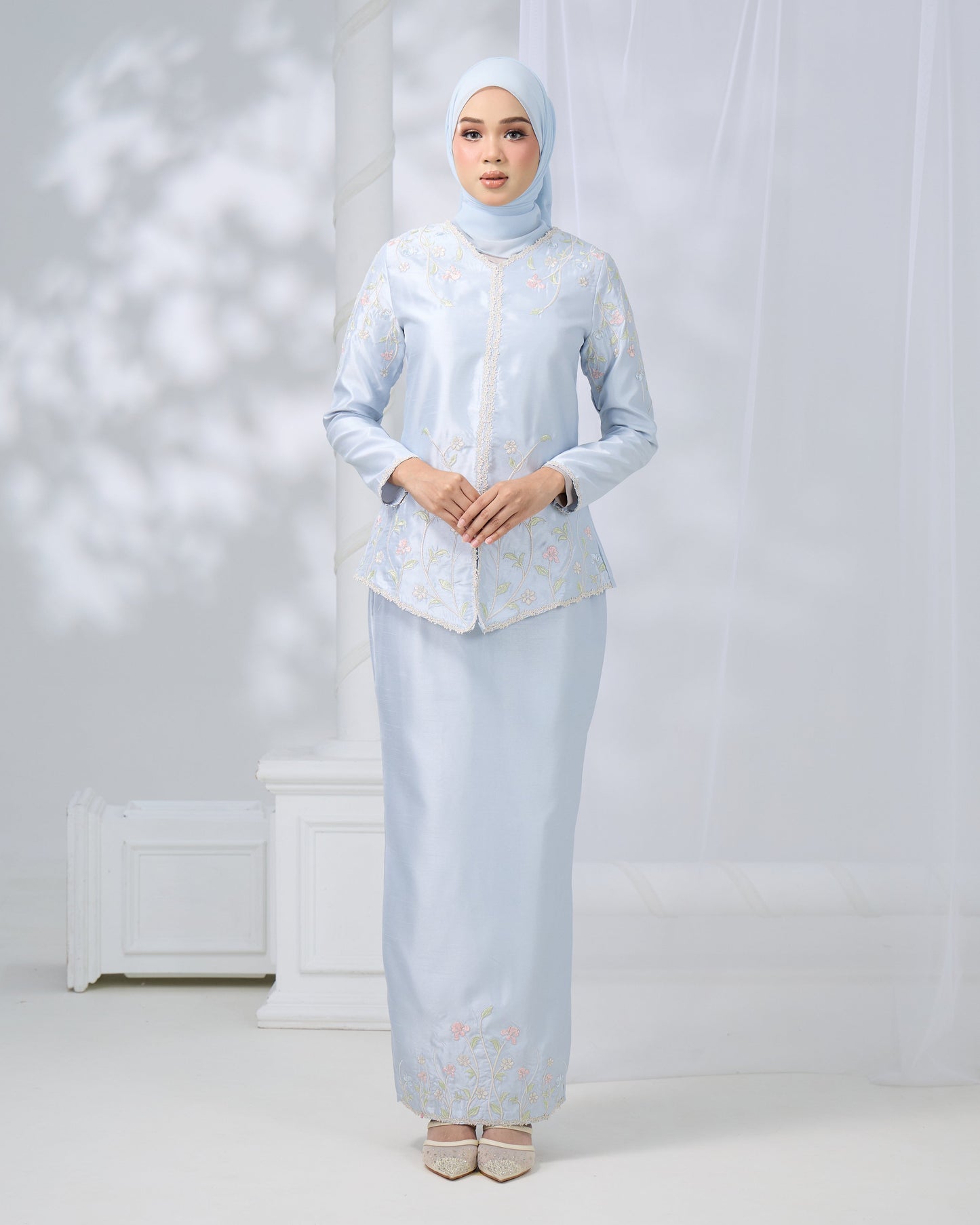 MINOR DEFECT RENAYA MINI KURUNG (POWDER BLUE)
