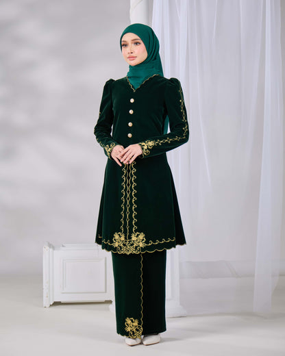 NAIFAH KEBAYA (EMERALD GREEN)