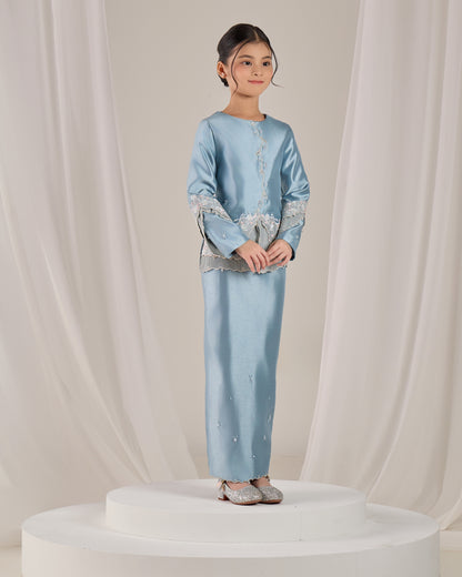 KATHRYN MINI KURUNG KIDS (MISTY BLUE)