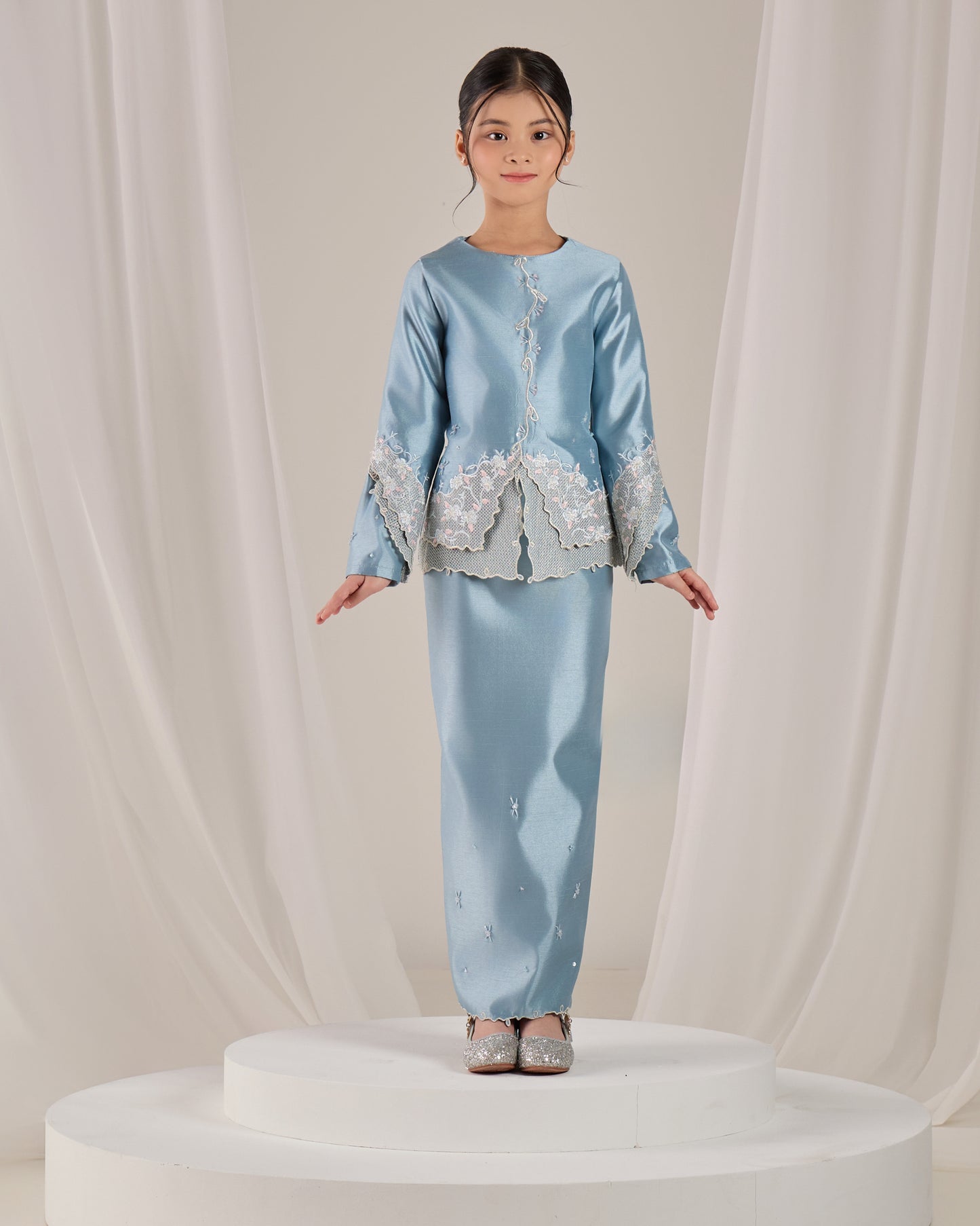 KATHRYN MINI KURUNG KIDS (MISTY BLUE)