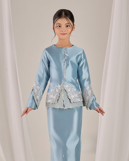 KATHRYN MINI KURUNG KIDS (MISTY BLUE)