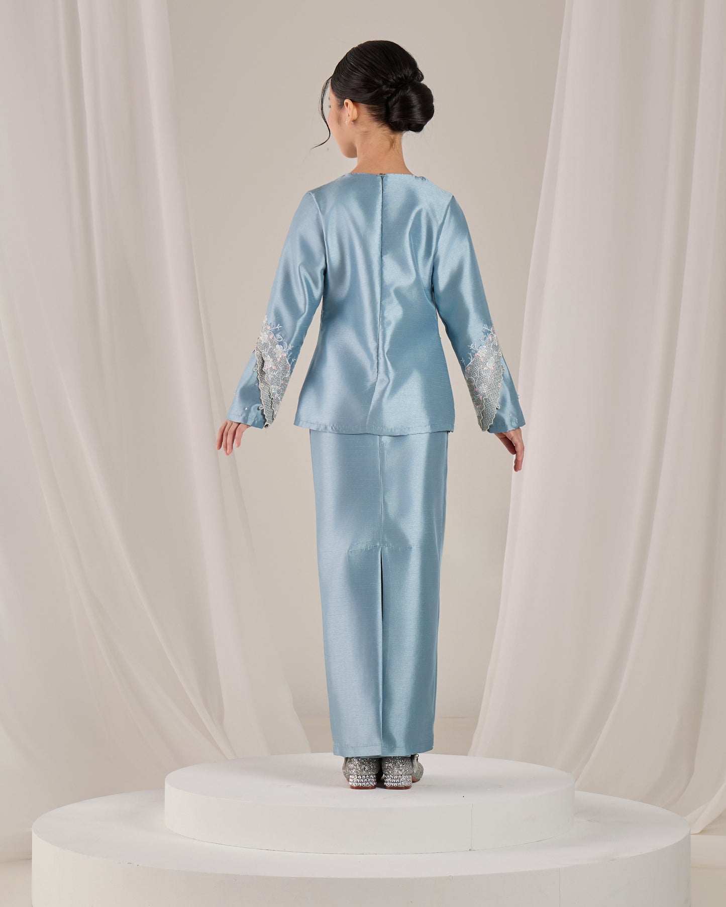 KATHRYN MINI KURUNG KIDS (MISTY BLUE)