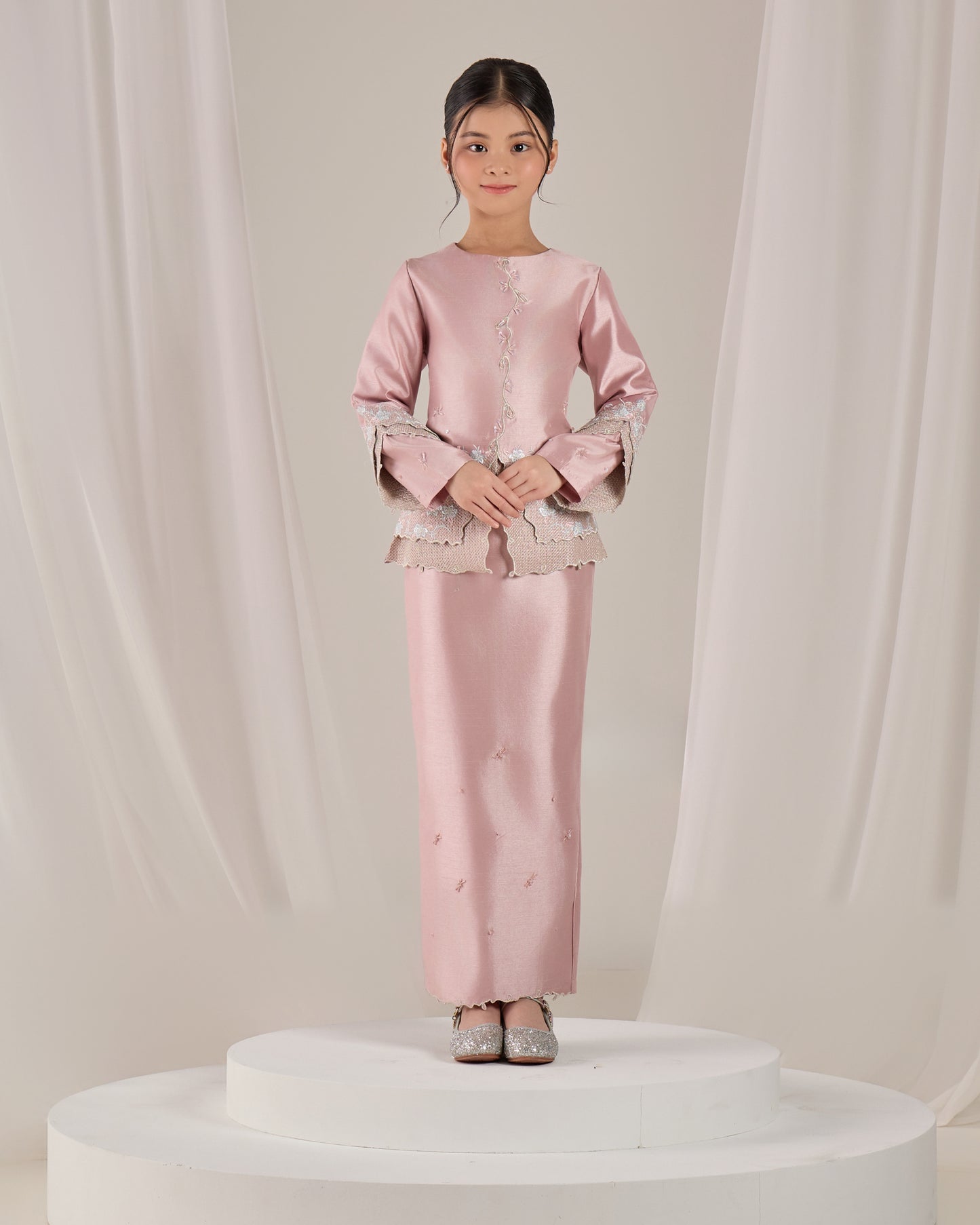 KATHRYN MINI KURUNG KIDS (DUSTY PINK)