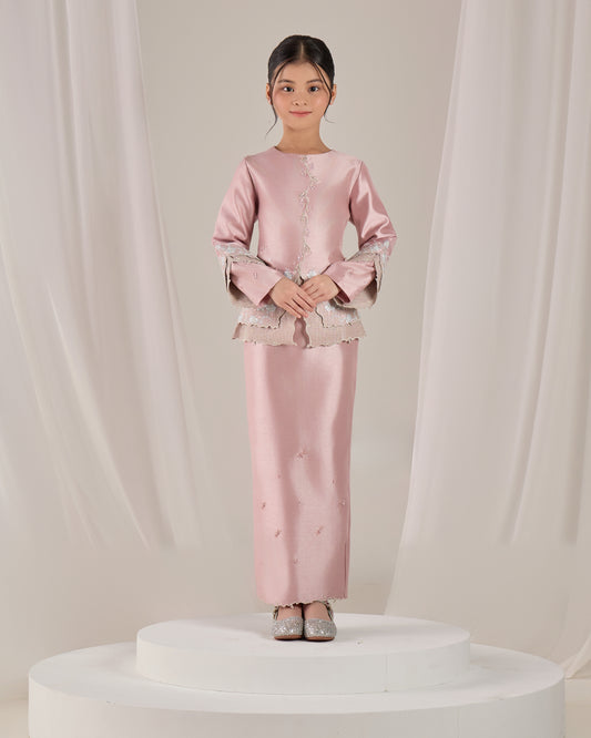 KATHRYN MINI KURUNG KIDS (DUSTY PINK)