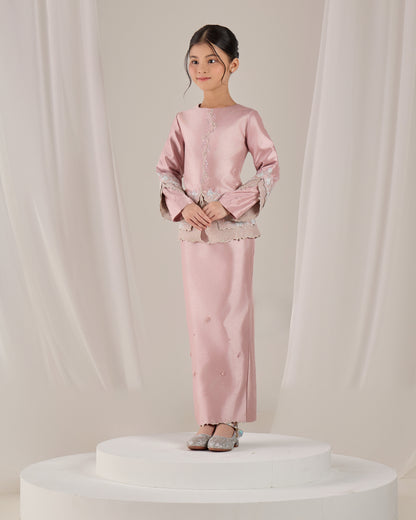 KATHRYN MINI KURUNG KIDS (DUSTY PINK)