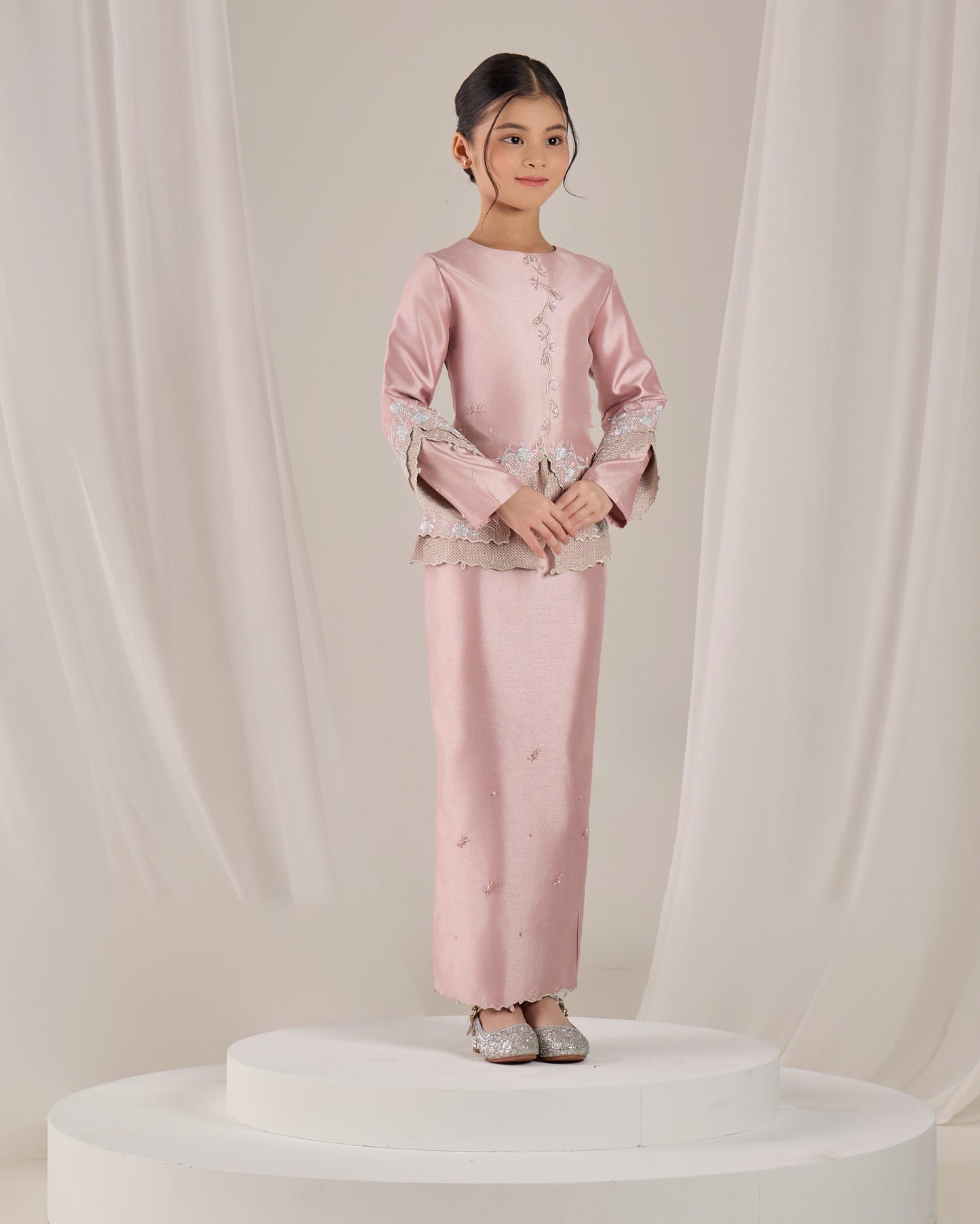 KATHRYN MINI KURUNG KIDS (DUSTY PINK)