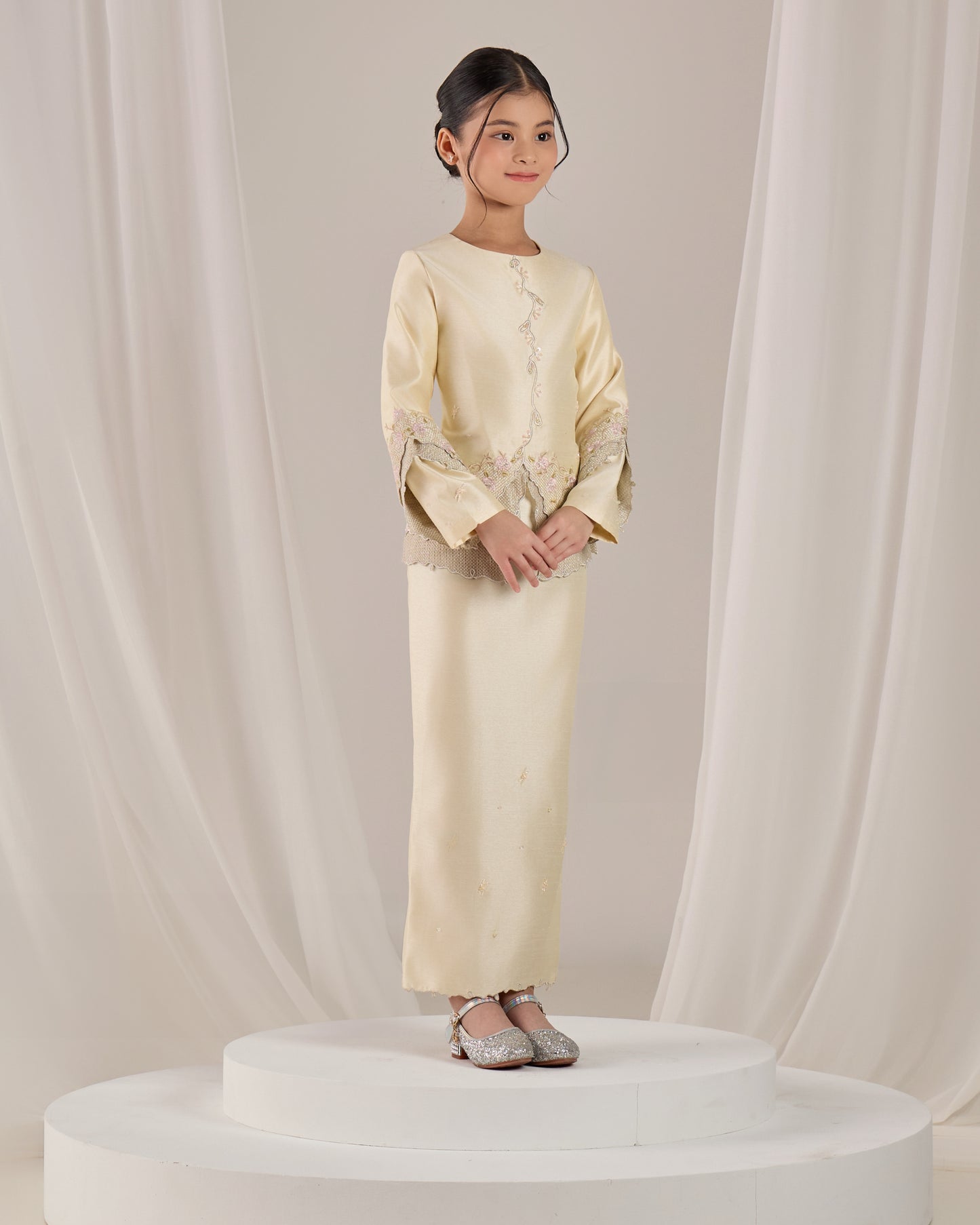 KATHRYN MINI KURUNG KIDS (SOFT YELLOW)