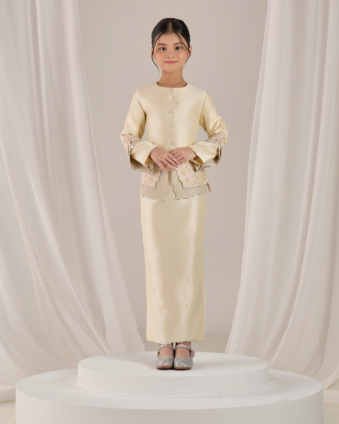 KATHRYN MINI KURUNG KIDS (SOFT YELLOW)