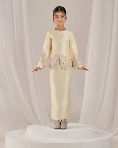 KATHRYN MINI KURUNG KIDS (SOFT YELLOW)